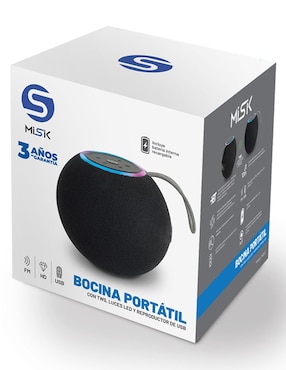 Bocina Misik MS243 Orbit alámbrica e inalámbrica