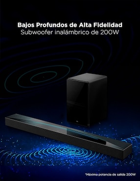Barra de sonido TCL con subwoofer