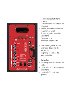 Bafle portátil Kaiser ksw-4115mx