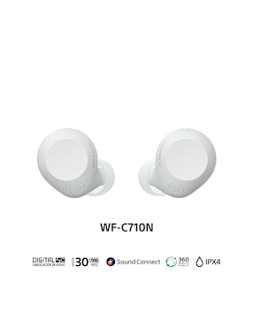 Audífonos Sony Wf-C710N/W inalámbricos con cancelación de ruido