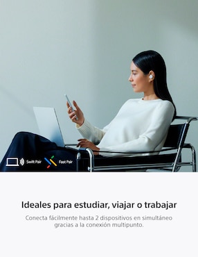 Audífonos Sony Wf-C710N/W inalámbricos con cancelación de ruido