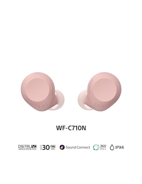 Audífonos Sony Wf-C710N/P inalámbricos con cancelación de ruido