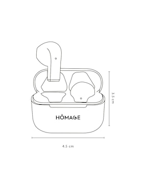 Audífonos Homage HE-001N inalámbricos