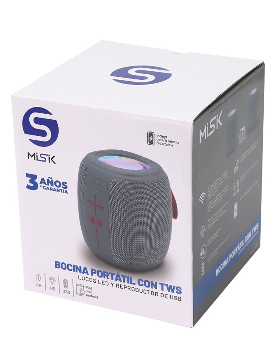 Bocina Bluetooth MS227G Misik Gris, Bocinas, Audio, Audio y video, Todas, Categoría