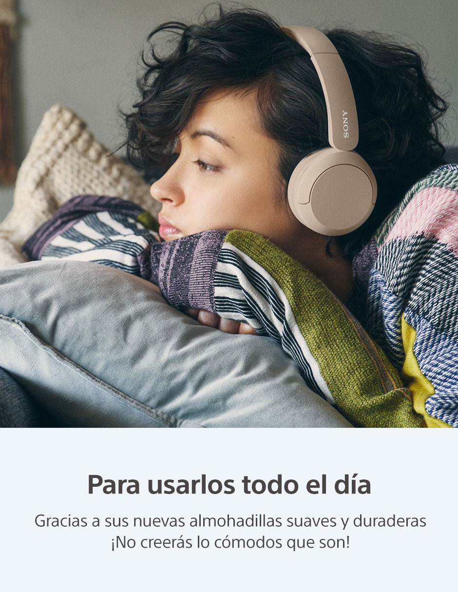 AUDIFONOS SONY WH-CH520, BEIGE