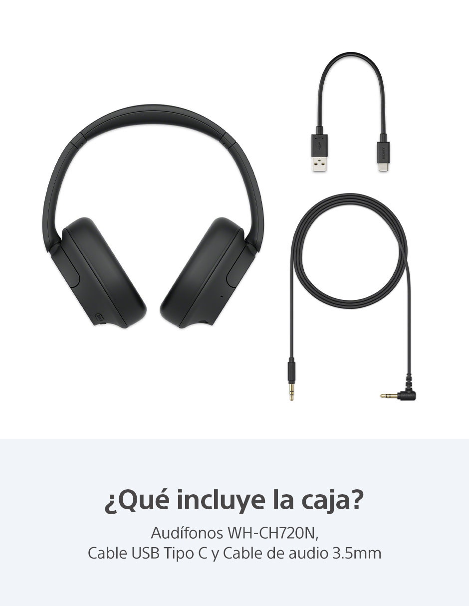 AUDIFONOS SONY WH-CH720N, NEGRO OVER EA
