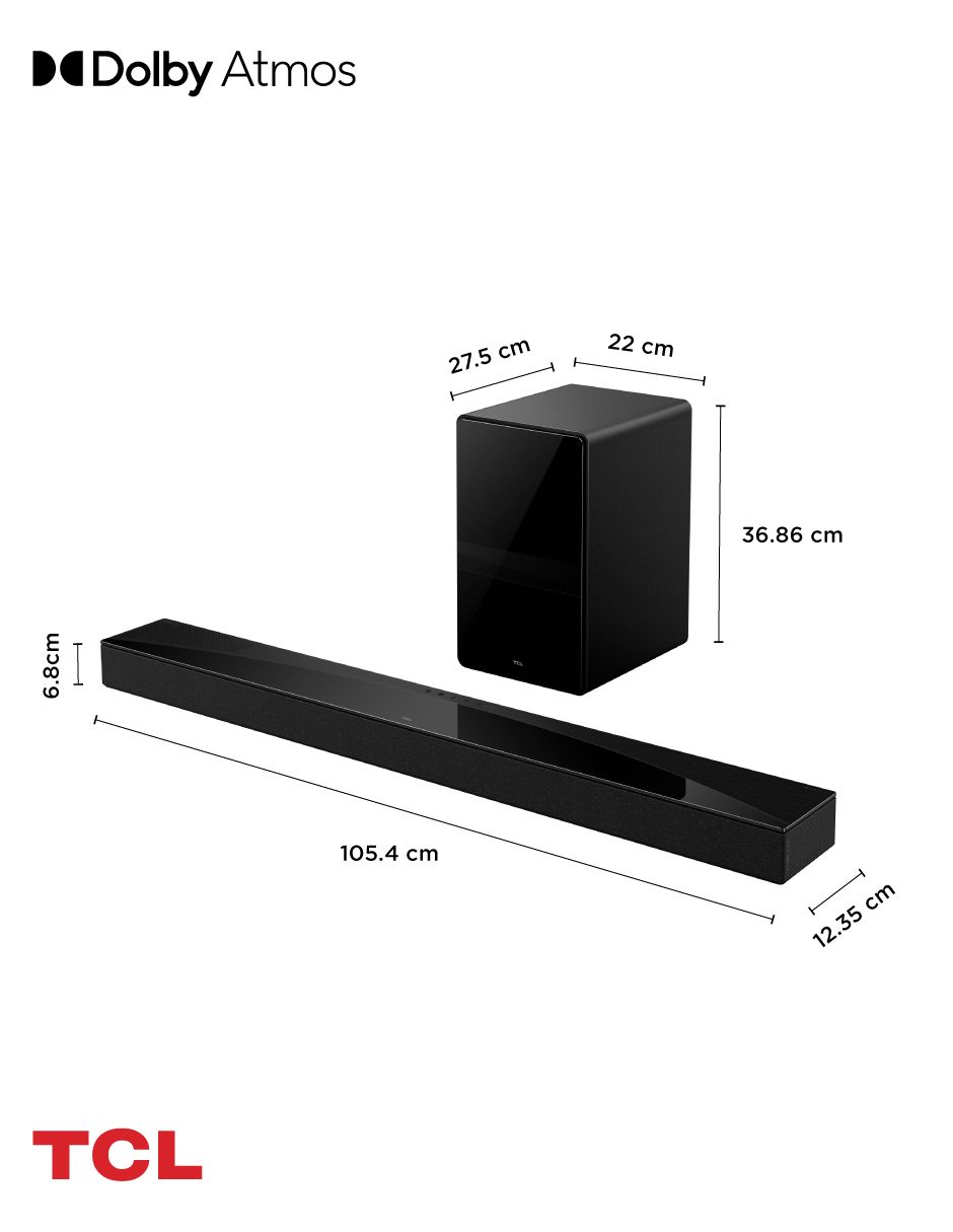Barra de sonido con subwoofer 13