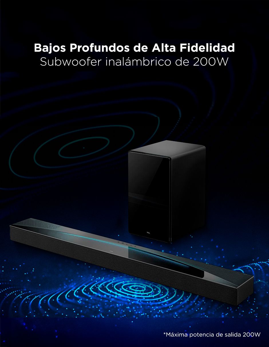Barra de sonido con subwoofer 5